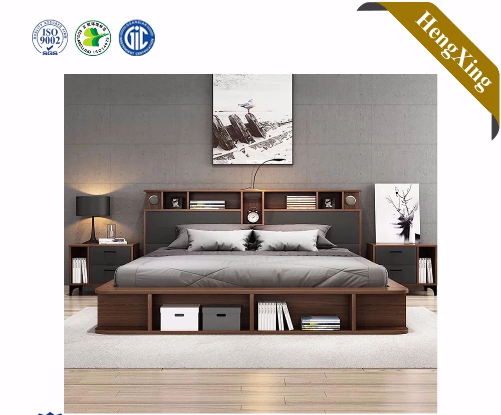 Modern Living Room Furniture Home Bedroom Bed Sofa Bed King Queen Size Wooden Bed