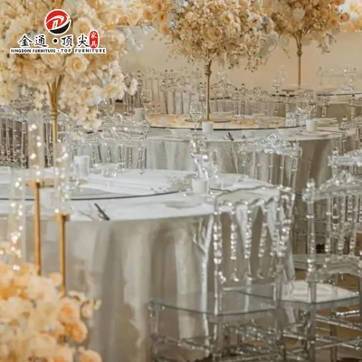 Résine acrylique en plastique Kd Design Crystal Phoenix Event Wedding Chiavari Chair